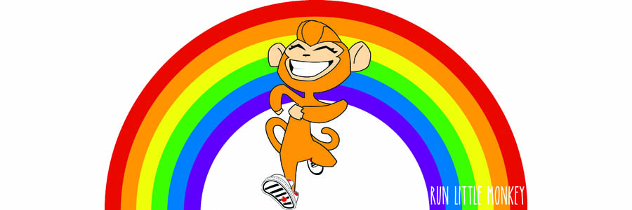 Run Little Monkey Rainbow Runner
